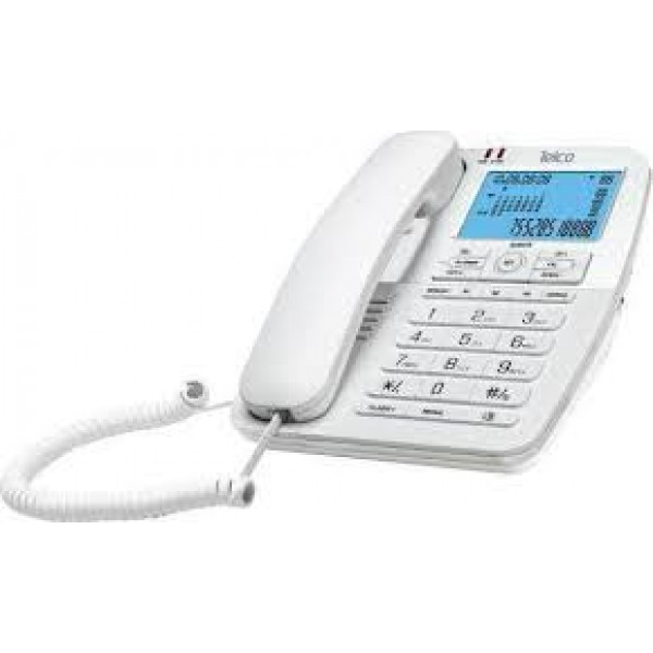 Telco GCE-6215 Τηλέφωνο με αναγνώριση κλήσης (010042) Λευκό